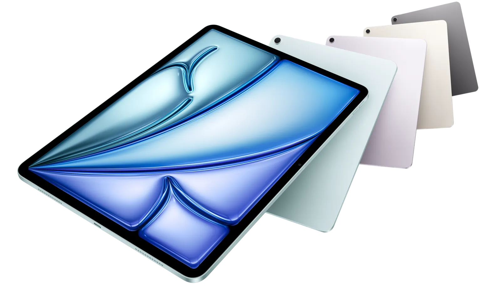 iPad Air in vijf kleuren